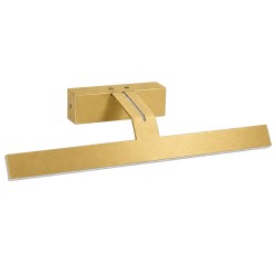 Koupelnové nástěnné LED svítidlo SWE007-1W 43cm BRUSH GOLD (OSW-20106)