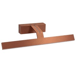Koupelnové nástěnné LED svítidlo SWE013-1W 43cm BRUSH COPPER (OSW-20112)
