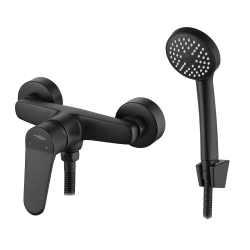 Kuchinox - ATEZ sprchová baterie nástěnná s příslušenstvím, černá (BTK_741D)