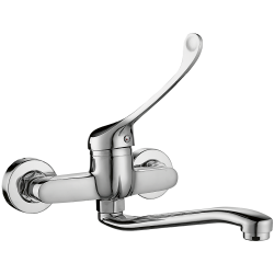 Kuchinox - MADERA dřezová baterie nástěnná s lékařskou pákou (BQM_08MD)