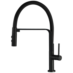 Kuchinox - SILUETTO stojánková dřezová baterie U, černá (BQU_B78D)