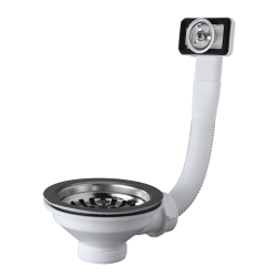 Kuchinox - Univerzální sítko 3,5” pro jednodřezové ocelové a granit dřezy s přepadem (CZZ_015T)