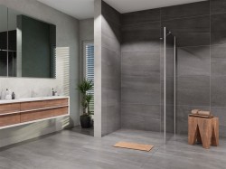 Lansanit Boční stěna Brix SPHY 1000, chrom/čiré sklo (LAN05021)