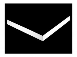 Lansanit Krycí panel k vaničce čtvercový 100x100 výška 100 mm vč. nožiček (LANPANC100)