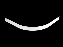 Lansanit Panel krycí k čtvrtkruhové vaničce, bílý vč. montážních nohou (LANPANK)