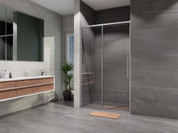 Lansanit - Sprchové dveře posuvné Alvaro 1000, chrom, čiré sklo (LAN03054)