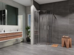 Lansanit Sprchový kout Brix HHY 900x900, chrom/čiré sklo (LAN01015)