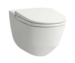 Laufen - Cleanet Riva Elektronický bidet s keramikou, závěsný, Rimless, SoftClose, LCC Active, bílá (H820691A000001)