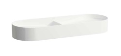 Laufen - Dvojumyvadlo 100x37 cm, bez přepadu, bez otvoru pro baterii, bílá (H8123480001121)