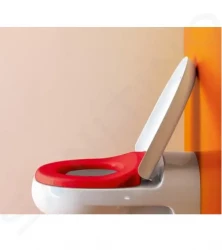 Laufen - Florakids WC sedátko, bílá/červená (H8910300620001)