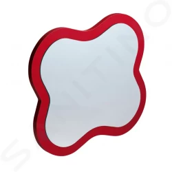 Laufen - Florakids Zrcadlo, květina, 435x19x383 mm, červená (H4616010034691)