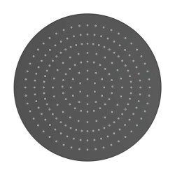 Laufen - Hlavová sprcha, průměr 30 cm, matná černá (H3679810812321)