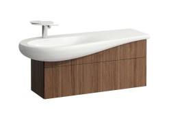 Laufen - Il Bagno Alessi Umyvadlová skříňka, 100x32x34 cm, 1 zásuvka, Noce canaletto (H4304210976301)