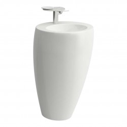 Laufen - Il Bagno Alessi Volně stojící umyvadlo 52x85x53 cm, otvor pro baterii, LCC, bílá (H8119714001041)