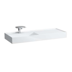 Laufen - Kartell Umyvadlo 120x46 cm, s 1 otvorem pro baterii, SaphirKeramik, bílá (H8133320001111)