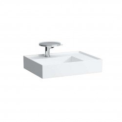 Laufen - Kartell Umyvadlo 60x46 cm, s 1 otvorem pro baterii, SaphirKeramik, s LCC, bílá (H8103344001111)