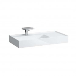 Laufen - Kartell Umyvadlo 90x46 cm, s 1 otvorem pro baterii, SaphirKeramik, bílá (H8103380001111)
