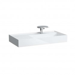 Laufen - Kartell Umyvadlo 90x46 cm, s 1 otvorem pro baterii, SaphirKeramik, bílá (H8103390001111)