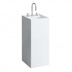 Laufen - Kartell Volně stojící umyvadlo 38x44x90 cm, se 3 otvory pro baterii, s LCC, bílá (H8113314001581)