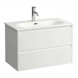 Laufen - Lani for Lua Skříňka s umyvadlem, 51x77x44 cm, 2 zásuvky, matná bílá (H8600872601041)