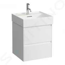 Laufen - Lani Umyvadlová skříňka, 48x45x52 cm, 2 zásuvky, lesklá bílá (H4035121122611)
