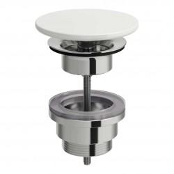 Laufen - Living Neuzavíratelná výpust s keramickou krytkou, bílá (H8981880000001)