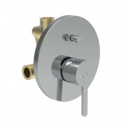 Laufen - Lua Baterie pod omítku, pro 2 spotřebiče, s tělesem, chrom (H3210860048001)