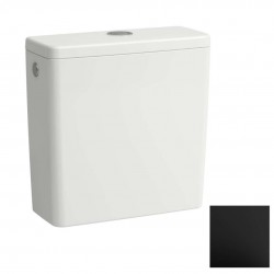 Laufen - Lua Splachovací nádržka, DualFlush, zadní přívod vody, matná černá (H8270817169711)