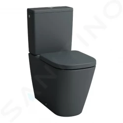Laufen - Meda WC kombi mísa, vario odpad, Rimless, matný grafit (H8241117580001)