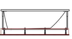 Laufen - Nožičky k vaně (H2944930000001)