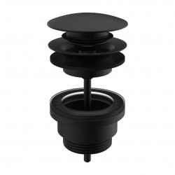 Laufen - Odtokové soupravy Umyvadlová výpusť, Click-clack, matná černá (H3709890811041)