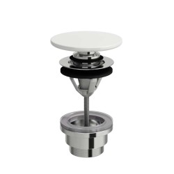 Laufen - Odtokové soupravy Uzavíratelná výpusť, Click-clack, bílá (H8981920000001)