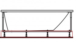 Laufen - Příslušenství Nožičky k vaně (H2944930000001)