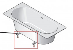 Laufen - Pro Nohy k vaně (H2961680000001)