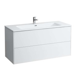 Laufen - Pro S Skříňka s umyvadlem, 120x61x50 cm, 2 zásuvky, matná bílá (H8649632601041)