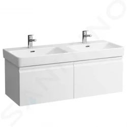 Laufen - Pro S Umyvadlová skříňka, 1260x450x390 mm, 2 zásuvky, lesklá bílá (H4835710964751)