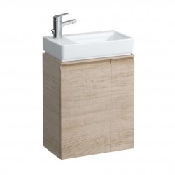 Laufen - Pro S Umyvadlová skříňka s dvířky a boční policí vpravo, 47x28x61 cm, světlý dub (H4830010954791)