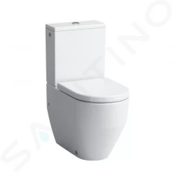 Laufen - Pro Stojící WC kombi mísa, zadní/spodní odpad, boční přívod vody, s LCC, bílá (H8259524002311)