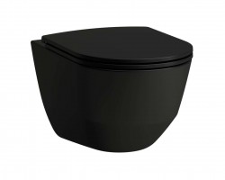 Laufen - Pro Závěsné WC, Rimless, matná černá (H8209667160001)