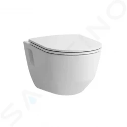 Laufen - Pro Závěsné WC se sedátkem Slim, Slowclose, Rimless, bílá (H8669540000001)