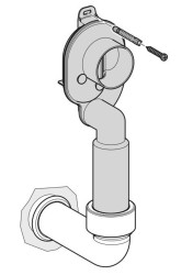Laufen - Sifon pro urinál, DN40, vodorovný (H8958260000001)