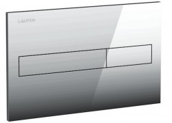 Laufen - Splachovací tlačítko AW1, Dual Flush - lesklý chrom plast (Splachovací tlačítko AW1, Dual Flush - lesklý chrom plast (H8956610040001))