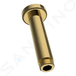 Laufen - Sprchové příslušenství Sprchové rameno stropní, 100 mm, lesklá zlatá (HF960098463001)