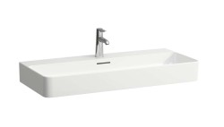 Laufen - VAL Umyvadlo 95x42 cm, s přepadem, bez otvoru pro baterii, LCC, bílá (H8102874001091)