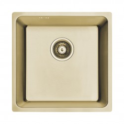 Laveo - Aden - dřez 44x44 cm, 1-komorový, zlatý (SLA G10P)