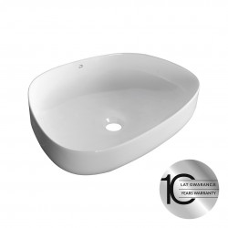 Laveo - Asymmetric - keramické umyvadlo na desku 48x36 (VUA_6248)