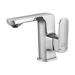 Laveo - Calla - stojánková umyvadlová baterie L, chrom (BAC_025D)