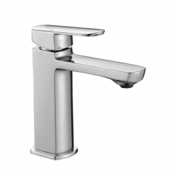 Laveo - Calla - stojánková umyvadlová baterie s výpustí, chrom (BAC_022D)