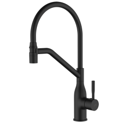 Laveo - Colina - stojánková dřezová baterie U, černá (BCO_B78D)