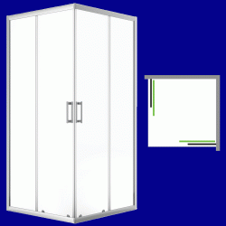 Laveo - Desna - čtvercový sprchový kout 80x80 cm (JKD_086K)